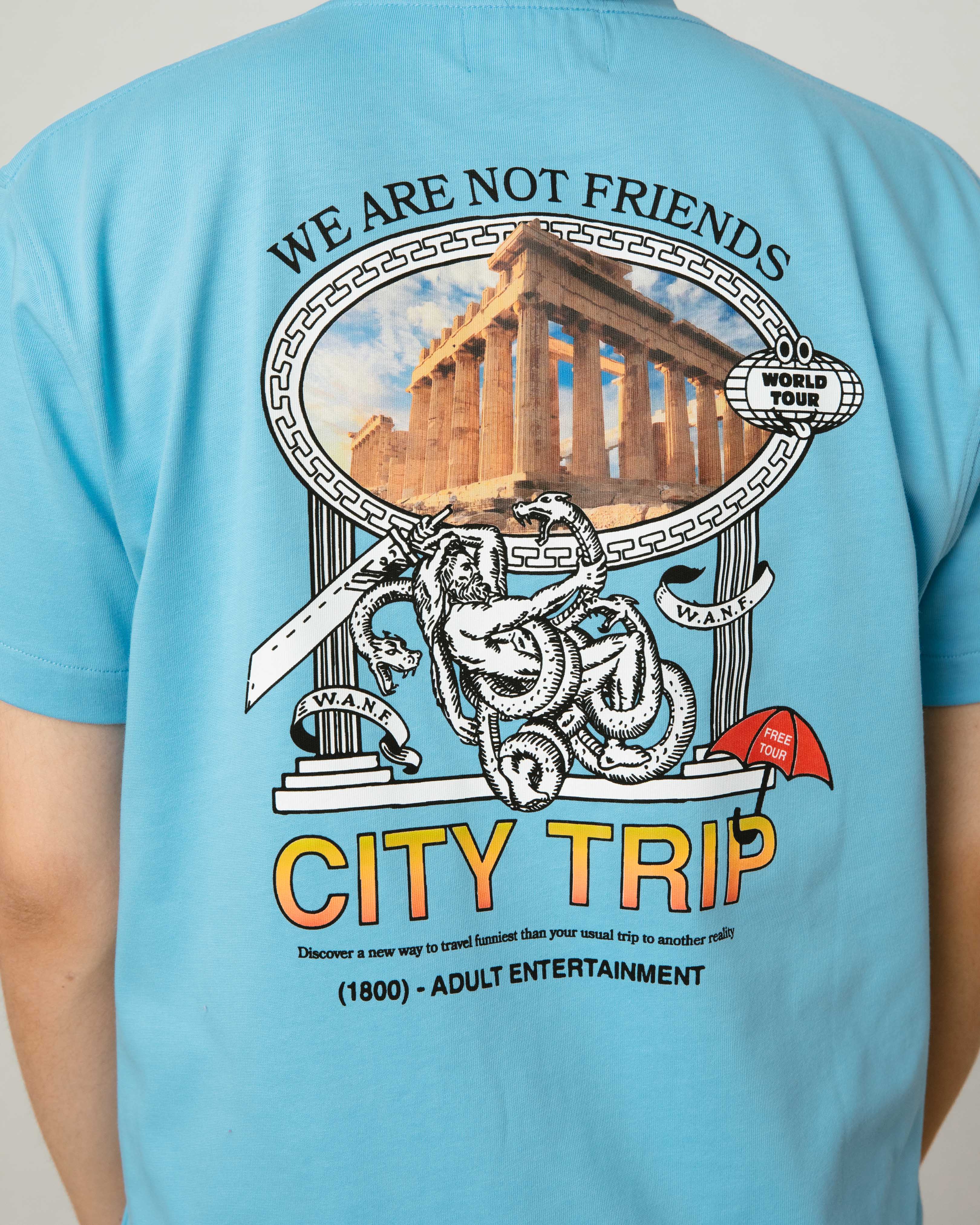 Adult Entertainment Blue T-Shirt - Image 5