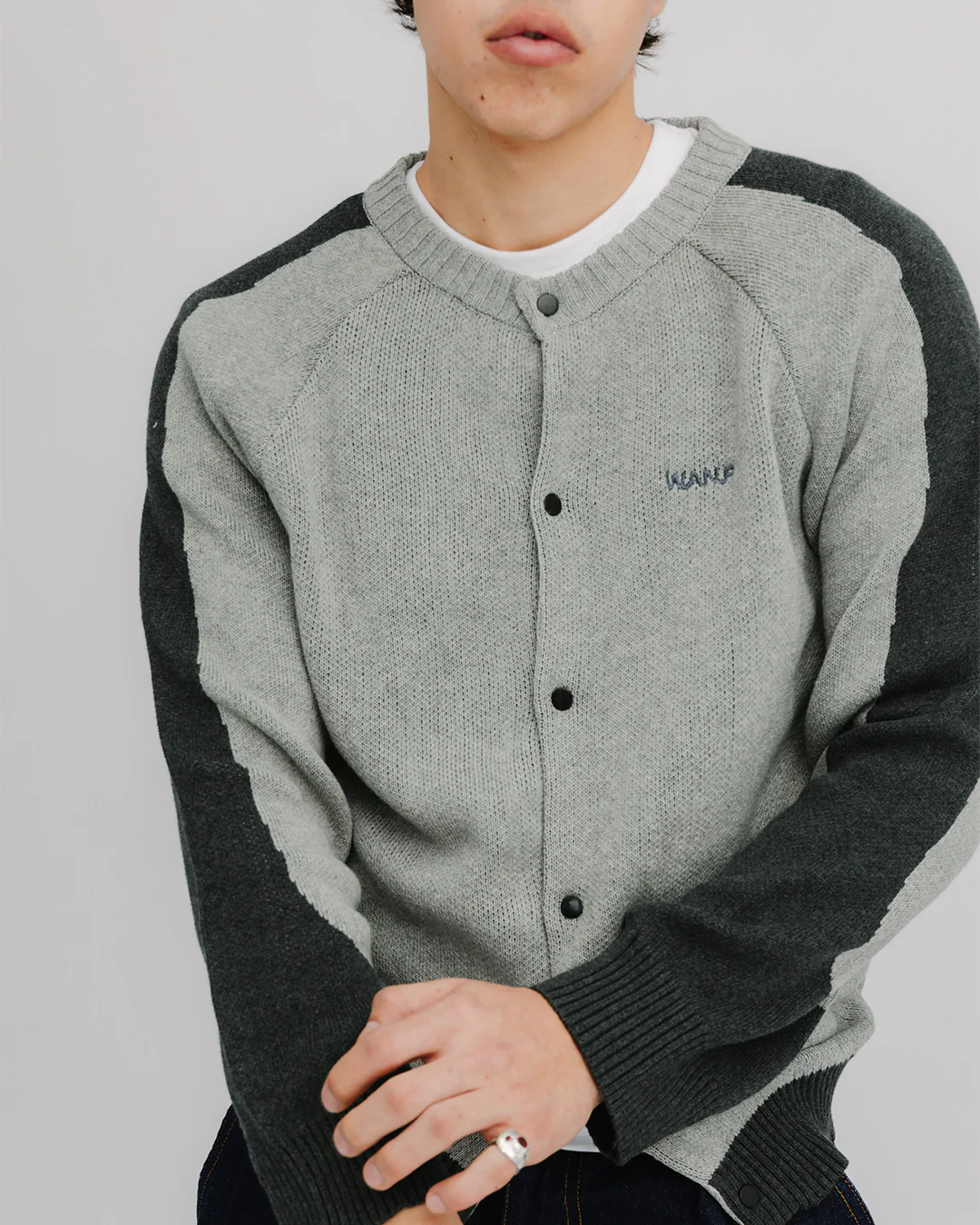 OFFICE GREY CARDIGAN - Image 5